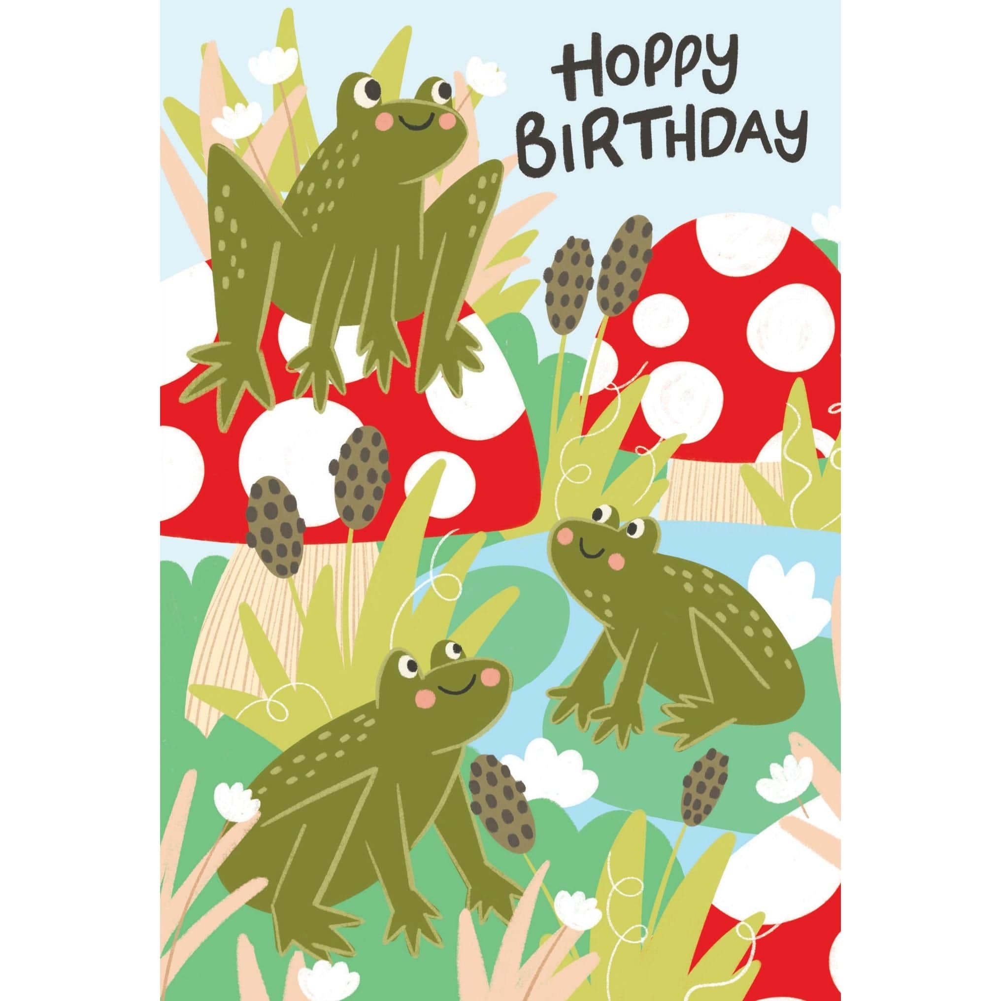 Pictura Hoppy Birthday card featuring colorful illustrations of a cheerful bunny celebrating a birthday, perfect for everyday greeting cards.